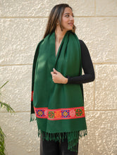 Load image into Gallery viewer, Warm &amp; Cosy Signature Kinnauri Stole - Moss Grove