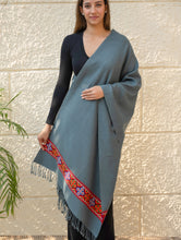 Load image into Gallery viewer, Warm &amp; Cosy Signature Kinnauri Stole - Sky Mist
