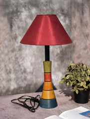 Wood Engraved Table Lamp