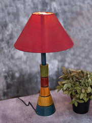 Wood Engraved Table Lamp