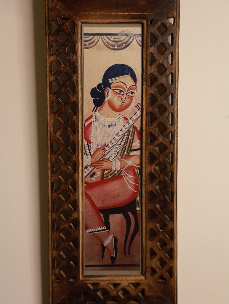 Wooden Engraved Wall Frame - Long (Frame only)