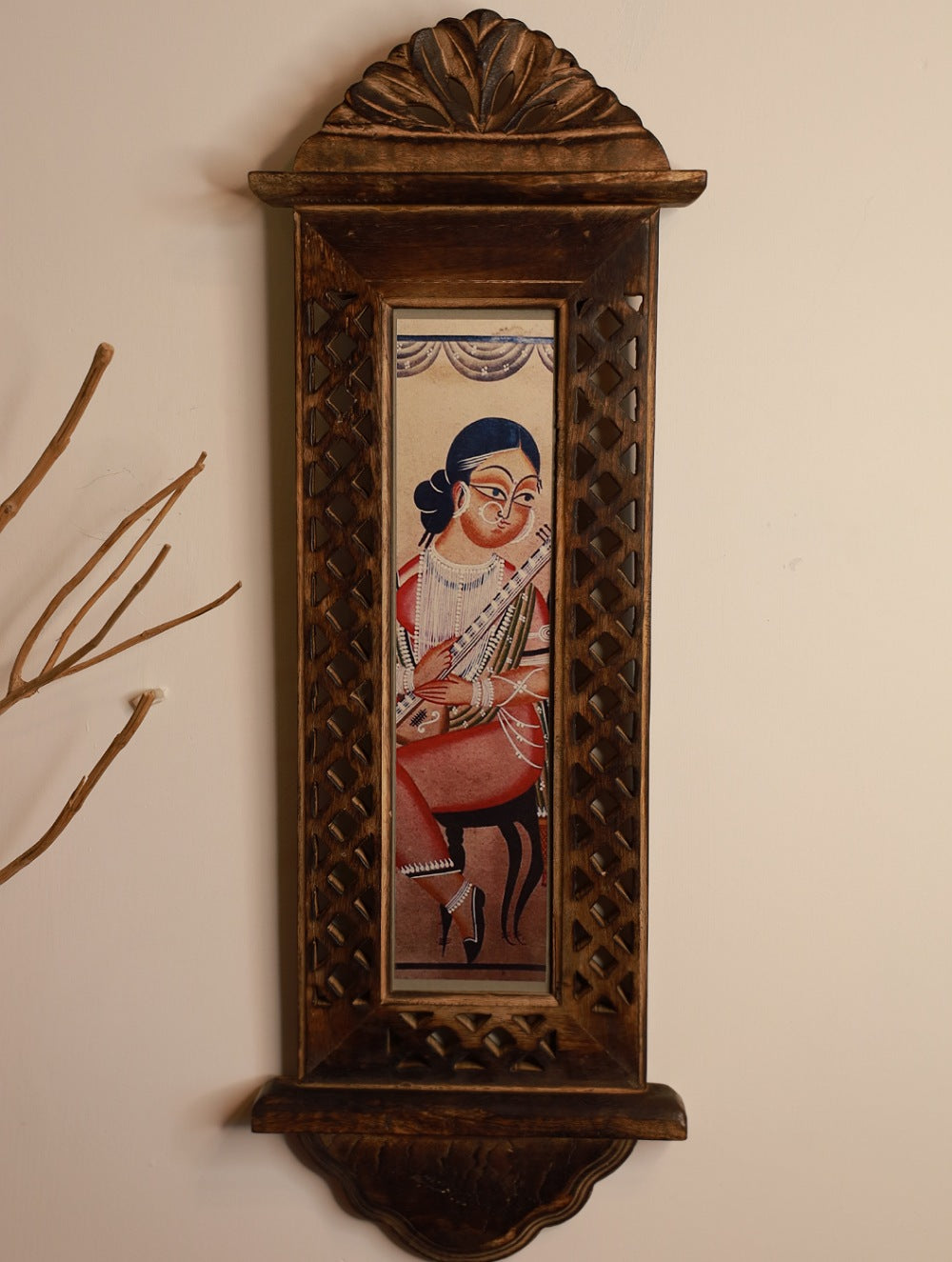 Load image into Gallery viewer, Wooden Engraved Wall Frame - Long (Frame only)