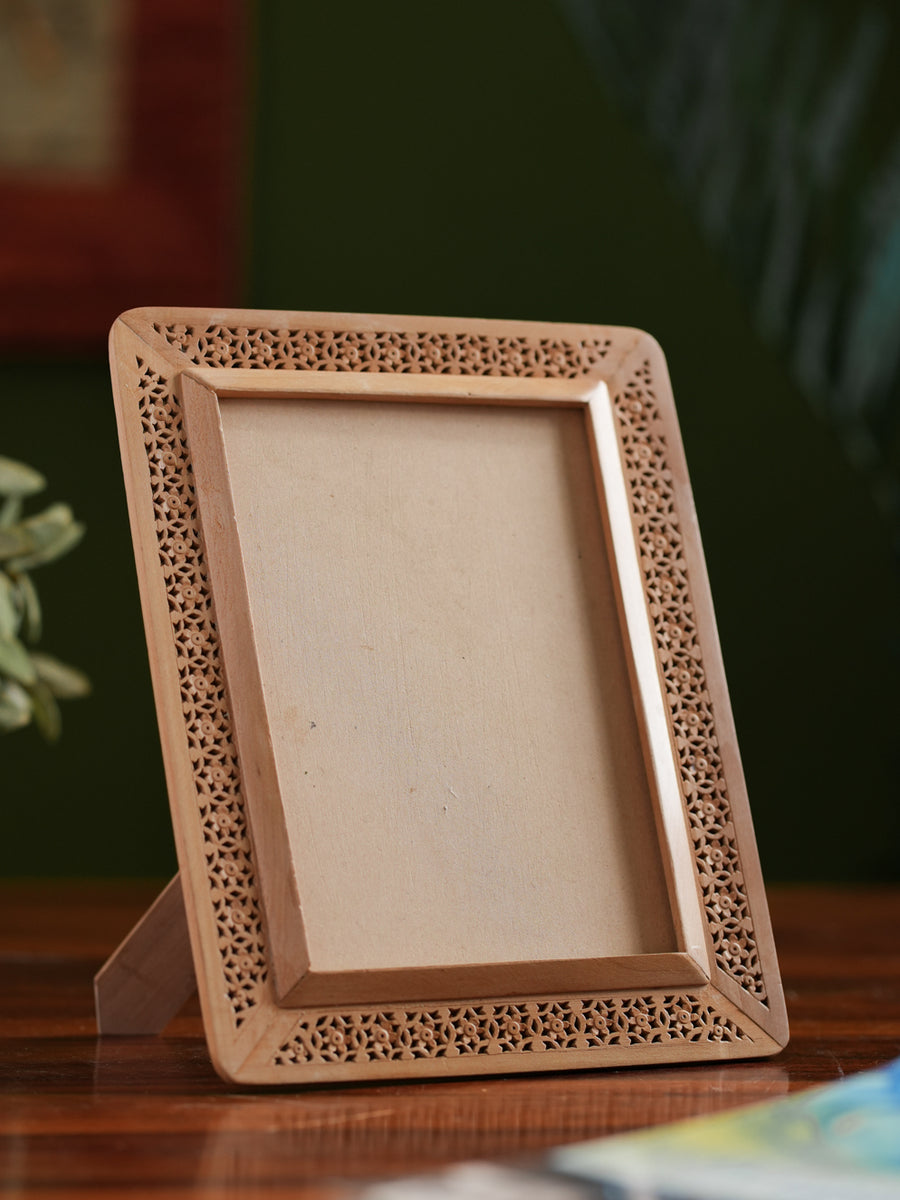 Jaali Design Frame Wooden Jaali Single Frame - Rectangular. Large