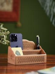 Wooden Jaali Stationery / Paper Holder