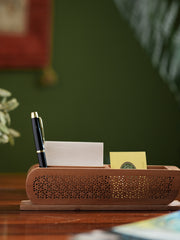 Wooden Jaali Stationery / Paper Holder