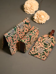The Traveller’s Collection: Embossed Leather Travel Trio - Forest Flora (Set of 3)