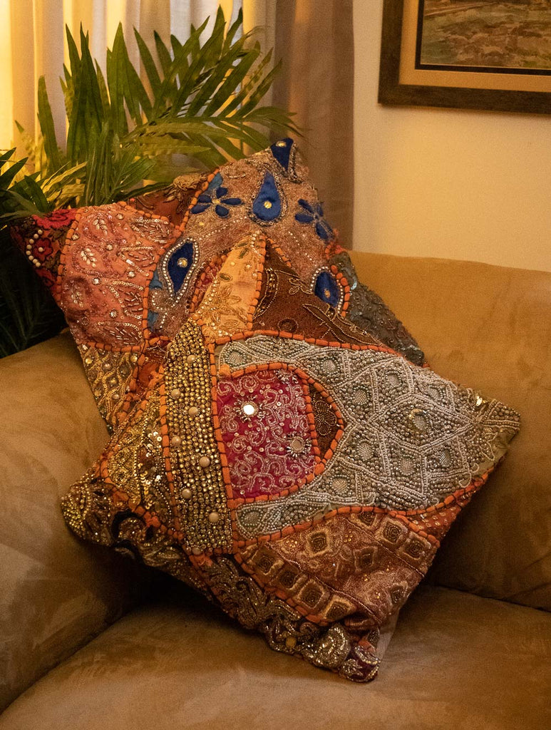 Zari Patchwork Cushion Covers (Set of 2)