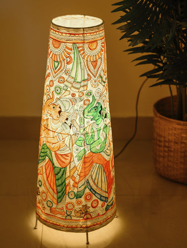 Andhra Leather Craft - Floor Lamp Shade (Large) - Dancing Ganesha