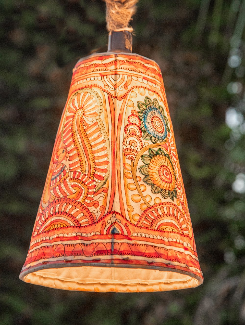 Load image into Gallery viewer, Andhra Leather Craft - Hanging Lamp Shade