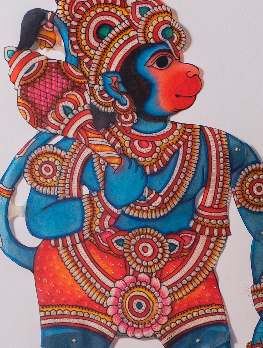 Andhra Leather Craft String Puppet - Lord Hanuman (24" x 12")