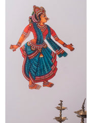 Andhra Leather Craft String Puppet - Radha (16" x 12")