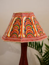 Load image into Gallery viewer, Andhra Leather Craft Table Lamp Shade - Peacocks
