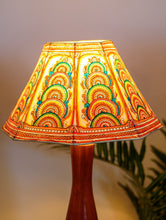 Load image into Gallery viewer, Andhra Leather Craft Table Lamp Shade - Peacocks