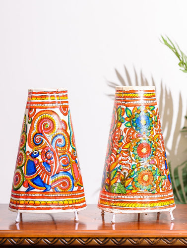 Andhra Leather Craft Lamp Shade, Medium (13