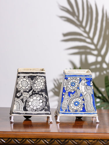 Andhra Leather Craft Lamp Shade, Small (6