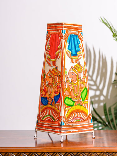 Andhra Leather Craft Table Lamp Shade, Large (17