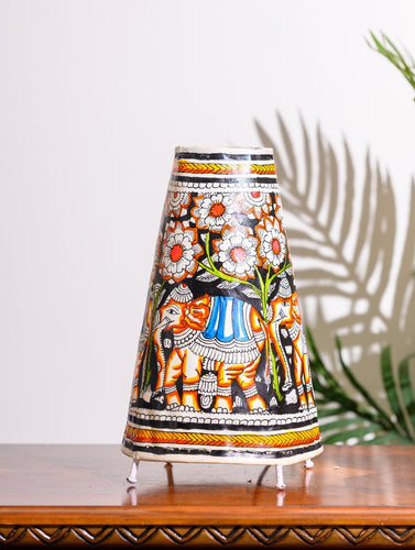 Andhra Leather Craft Table Lamp Shade, Medium (13