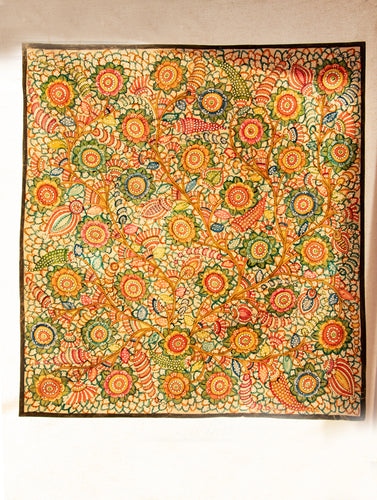 Andhra Leather Painted Wall Piece (Large - 30