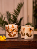 Aromatic Puducherry Wax Candles - Lavender & Sandalwood (Set of 2)