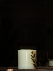 Aromatic Pondicherry Wax Pillar Candle - Lily - The India Craft House 