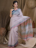 Bagru Sanganeri Block Printed Kota Saree - Bahara  (Without Blouse Piece)