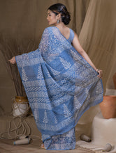 Load image into Gallery viewer, Bagru Sanganeri Block Printed Kota Saree - Floral  (Without Blouse Piece)