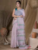 Bagru Sanganeri Block Printed Kota Saree - Phool  (Without Blouse Piece)