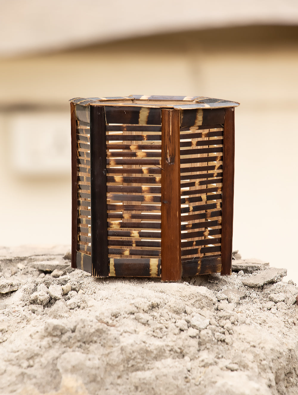 Bamboo Wooden Stationery Holder - The India Craft House 