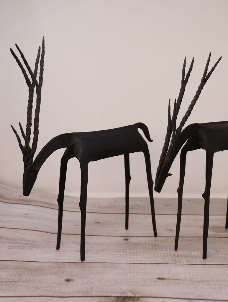 Bastar Tribal Art Deer Curios (Set of 2)