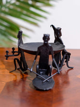 Load image into Gallery viewer, Bastar Tribal Art Tealight Holder - Music Performers