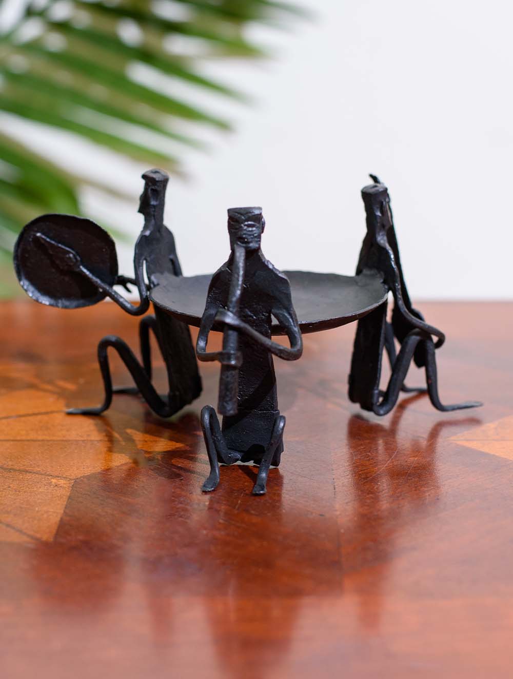Bastar Tribal Art Tealight Holder - Musicians