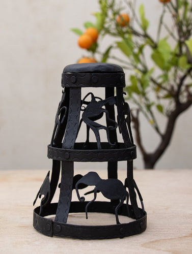 Bastar Tribal Art - Candle Holder Cover - The India Craft House 