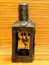 Load image into Gallery viewer, Bastar Tribal Art - Candle Holder, Square - The India Craft House 