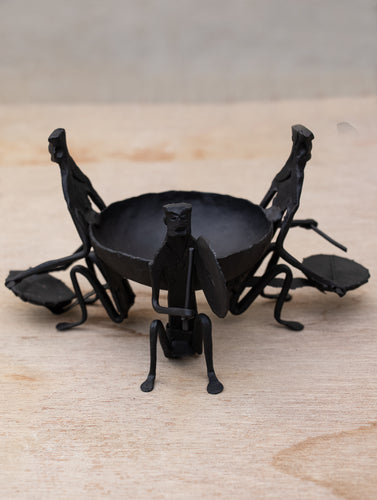 Bastar Tribal Art - Tea Light Holder - Curio - The India Craft House 