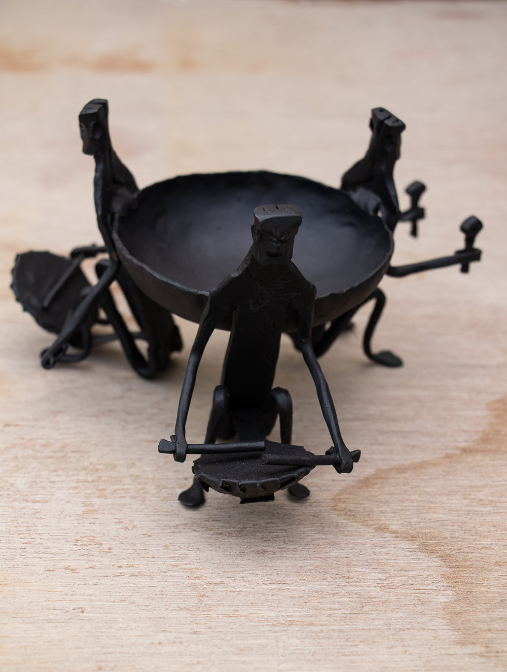 Bastar Tribal Art - Tea Light Holder - Musicians - The India Craft House 