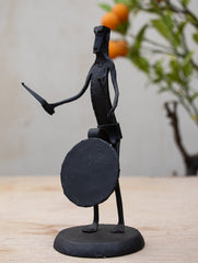 Bastar Tribal Art Curio - Drummer - The India Craft House 
