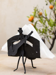 Bastar Tribal Art Curio - Napkin Holder - Musicians - The India Craft House 