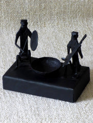 Bastar Tribal Art - Tealight Holder - The India Craft House 