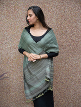 Load image into Gallery viewer, Bhujodi Handwoven Pure Wool  Striped Stole