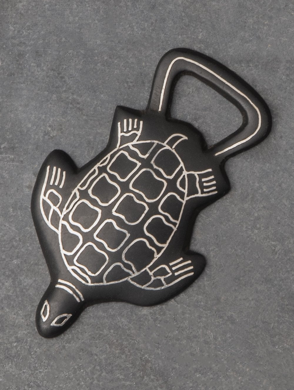 Load image into Gallery viewer, Bidri Craft Bottle Opener - Turtle
