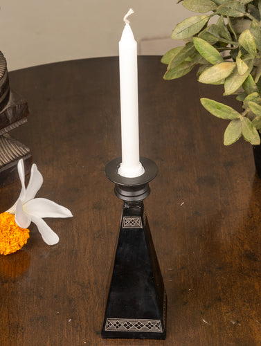 Bidri Craft Candle Stand