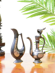 Bidri Craft Curio - Arabian Jugs (Set of 2)