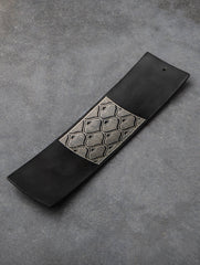 Bidri Craft Incense Tray - Broad