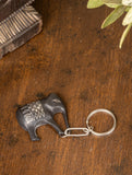Bidri Craft Key Chain - Elephant