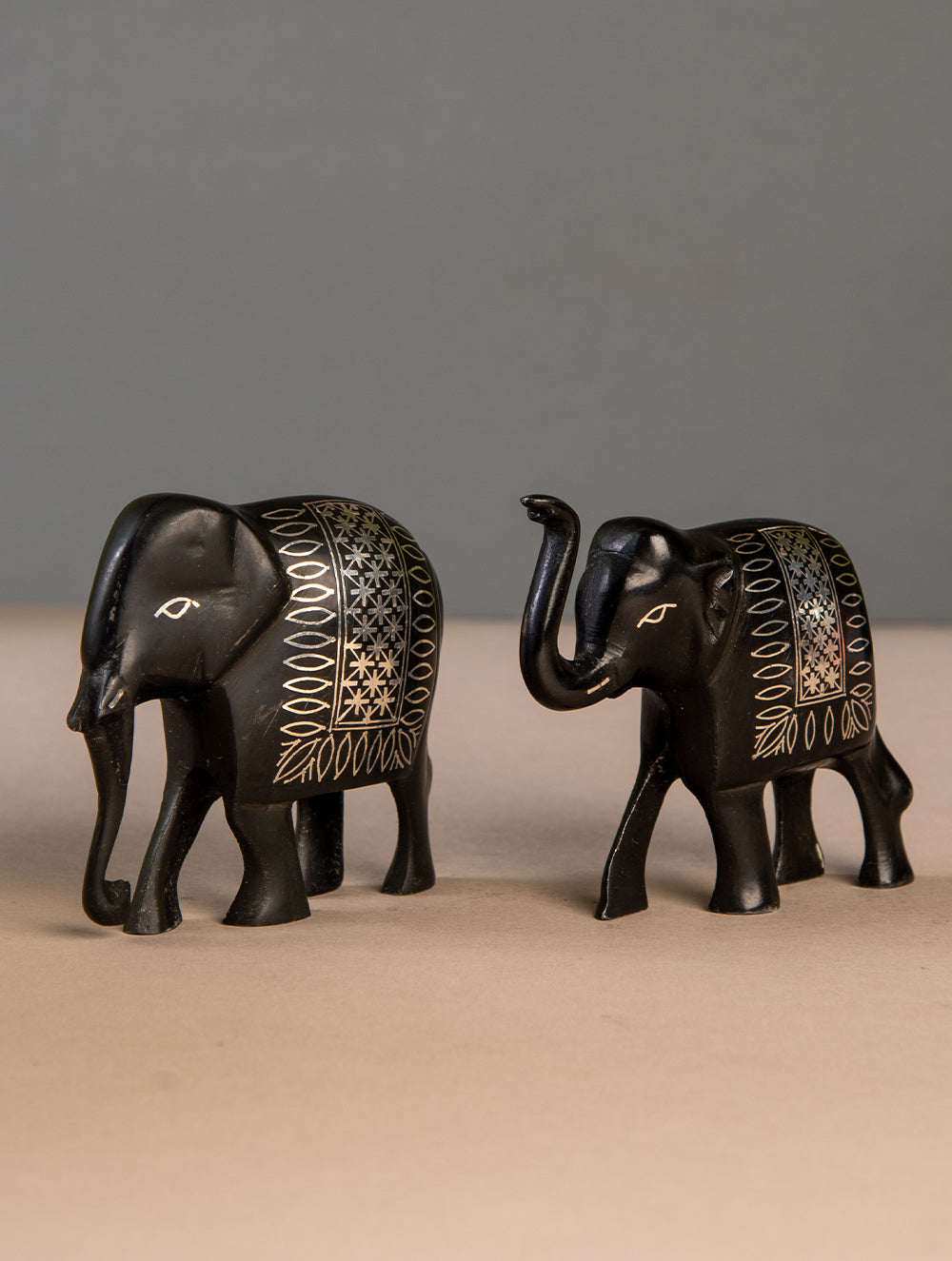 Bidri Craft Curio - Elephant (Set of 2)