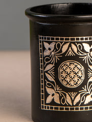 Bidri Craft Curio - Ornate Pen Holder 