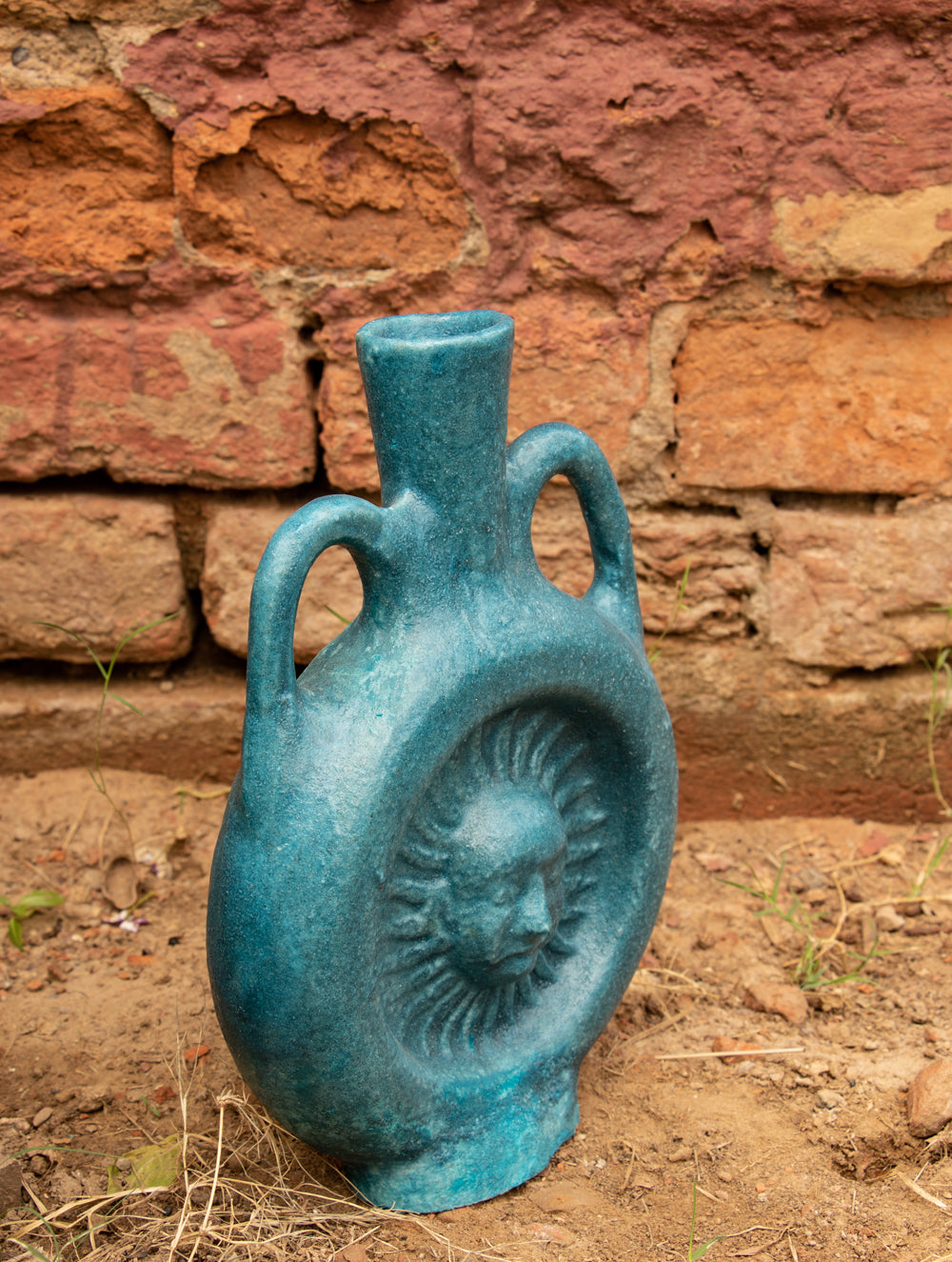 Load image into Gallery viewer, Delhi Blue Art Pottery Curio - Vase - The India Craft House 