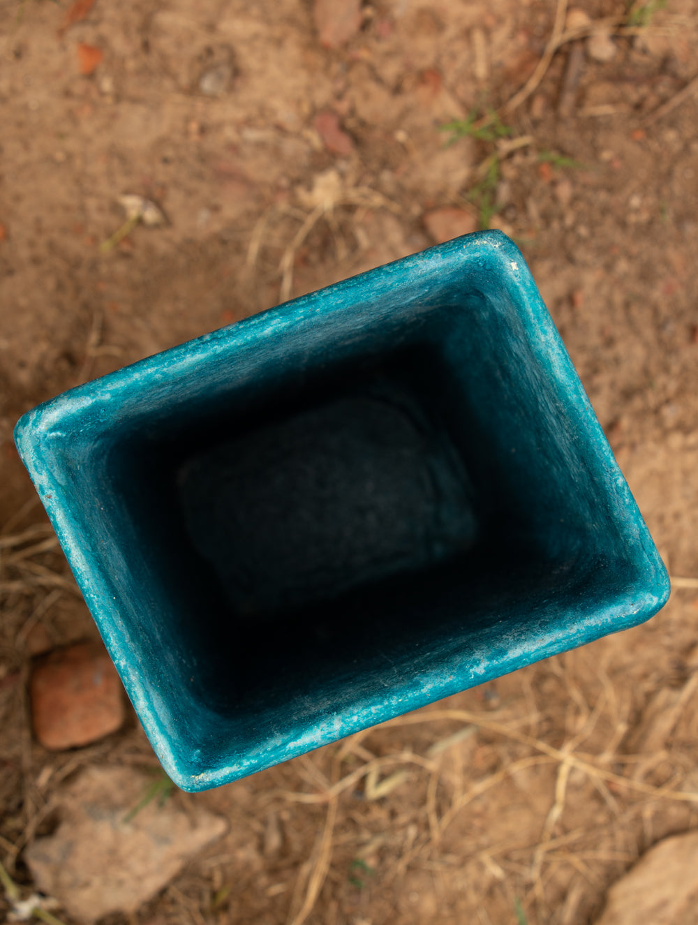 Delhi Blue Art Pottery Flower Vase - The India Craft House 