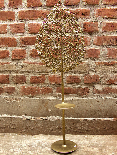 Brass Candle Holder / Curio - Creeper