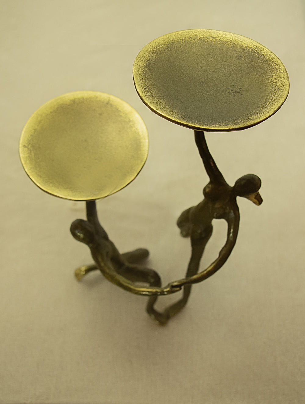 Load image into Gallery viewer, Brass Candle Holder / Curio - Dancing Couple
